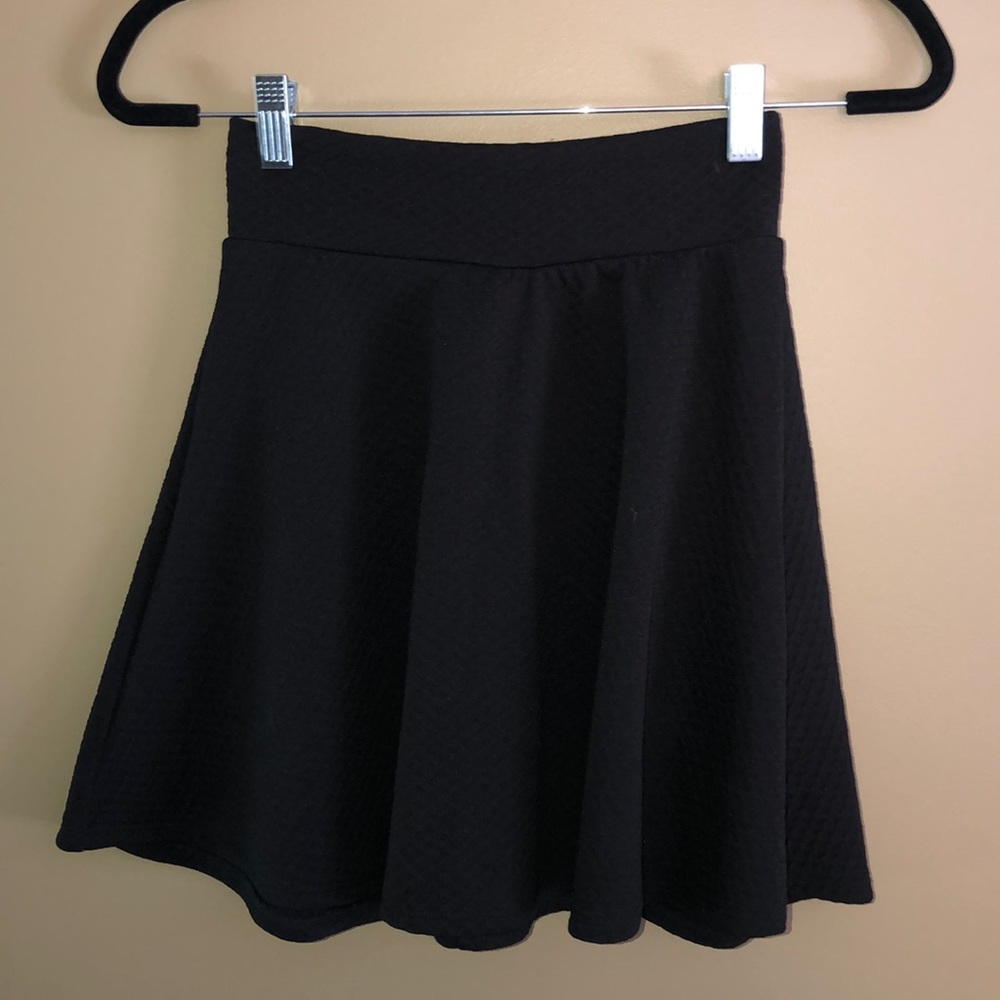 Woman’s Black Mini Skater Skirt